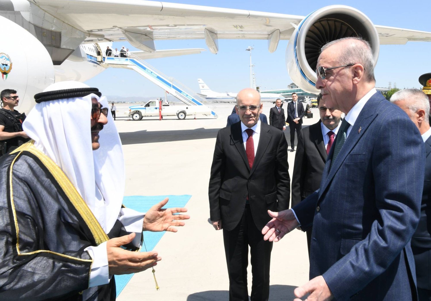 
امیر کویت میهمان رئیس‌جمهور ترکیه (رویترز)